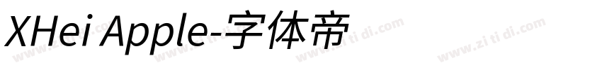 XHei Apple字体转换